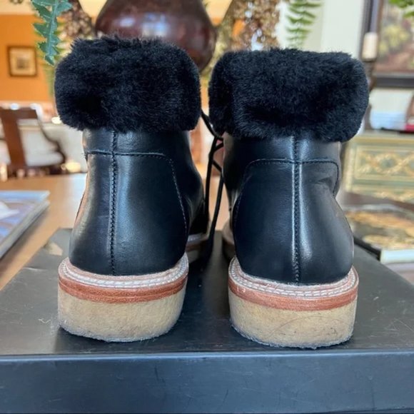 Botkier Women's Winter Leather Lace up Boots - Picture 4 of 11